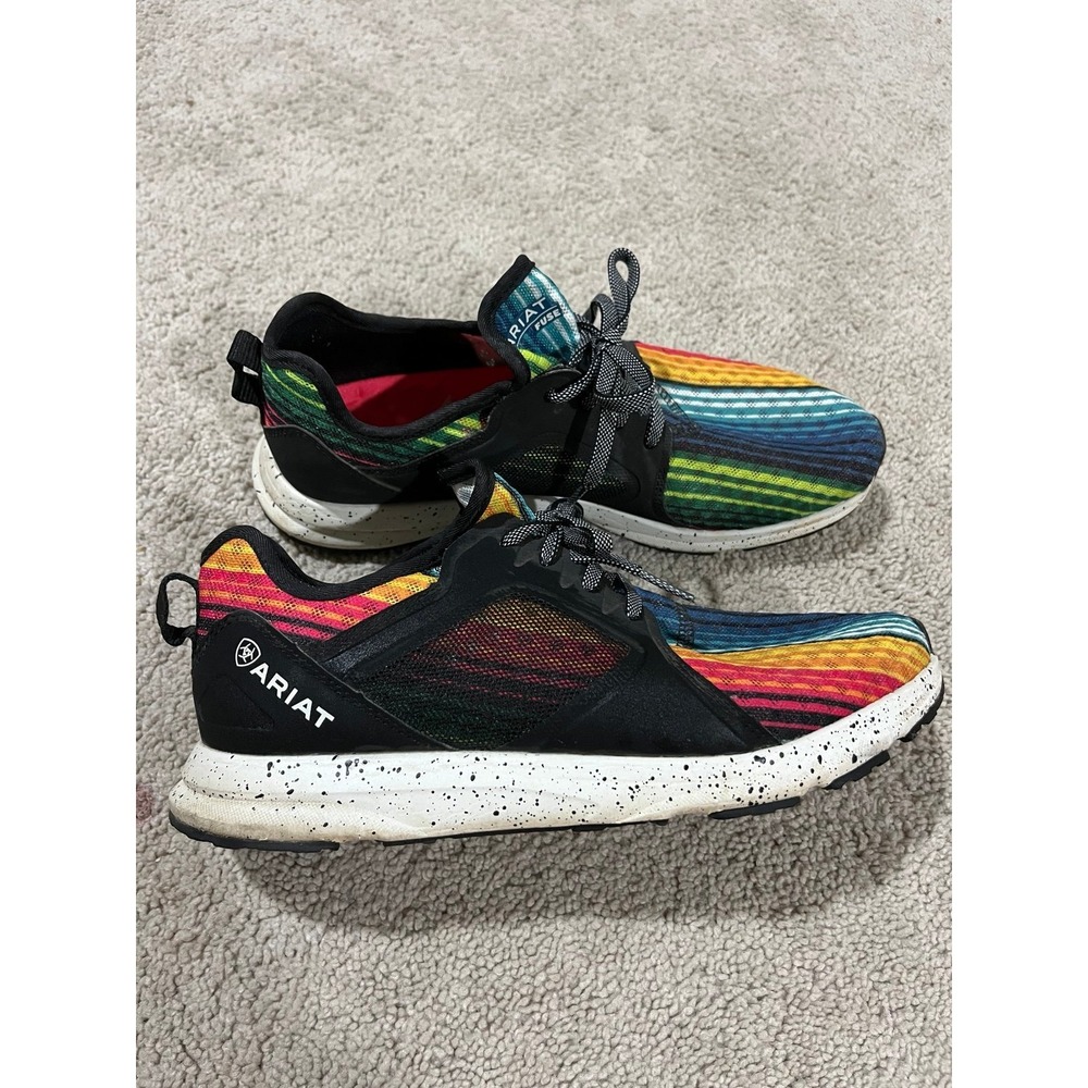 Women's ariat multicolor rainbow sneakers